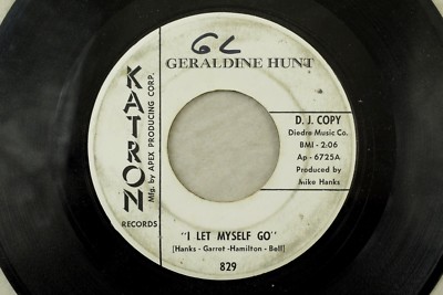 Geraldine Hunt - Promo Soul 45 RPM - I Let Myself Go K2