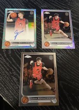 2022-23 TOPPS CHROME OTE AUTOGRAPH AQUA RED TUDOR SOMACESCU AUTO /99 + BONUS