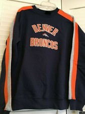 DENVER BRONCOS SWEATSHIRT Reebok Sewn Blue Sweatshirt Youth Medium or Large NWT