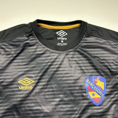 BAL×UMBRO SOCCER JERSEY サッカーシャツ ブラック レア Umbro FC Barcelona Soccer Jersey Black Gray Soccer Football Sz