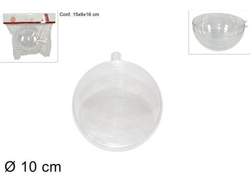 Pallina Di Plastica Trasparente Apribili in Festività e ricorrenze