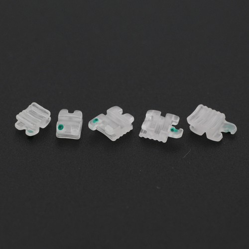 Staffe ortodontiche ceramica zaffiro tutore dentale estetica elegante Roth MBT 022 - Foto 11 di 44