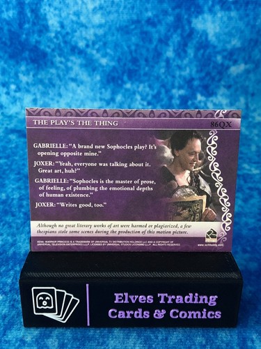 Xena: The Quotable Xena PARALLEL SINGLE Non-Sport Trading card Rittenhouse 2003 - Picture 170 of 268