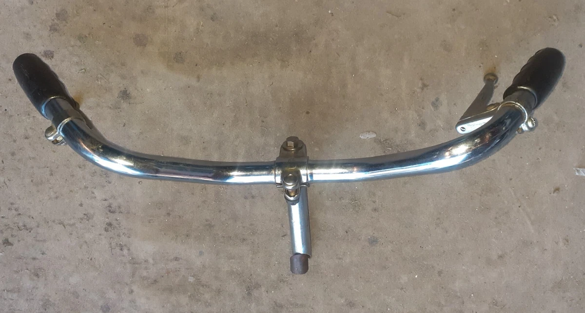 Nuovo manubrio bicicletta tutto rotondo stelo trapunta 22, mm acciaio Nuovo manubrio bicicletta tutto rotondo stelo trapunta 22, mm acciaio