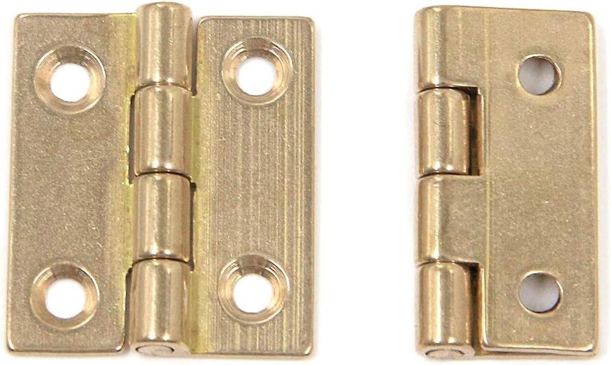 Brass Hinges Mcredy Box Hinge Gold Small Brass Hinges with Mounting Screws Butt eBay