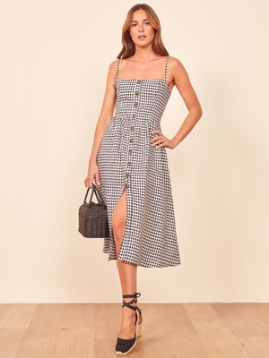 reformation tori linen sundress