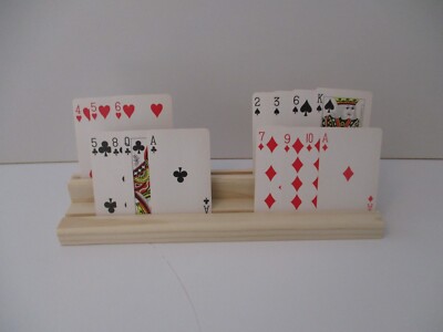 Wooden Playing Card Holders 2 Row - SET of 2 | eBay Australia