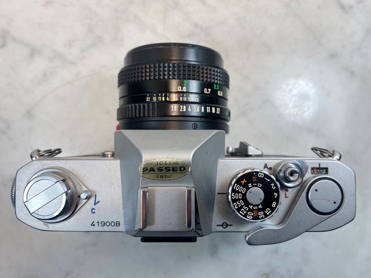Appareil Photo Argentique Canon FTb QL Avec Objectif FD 50mm F/1.8, état Neuf Boîté