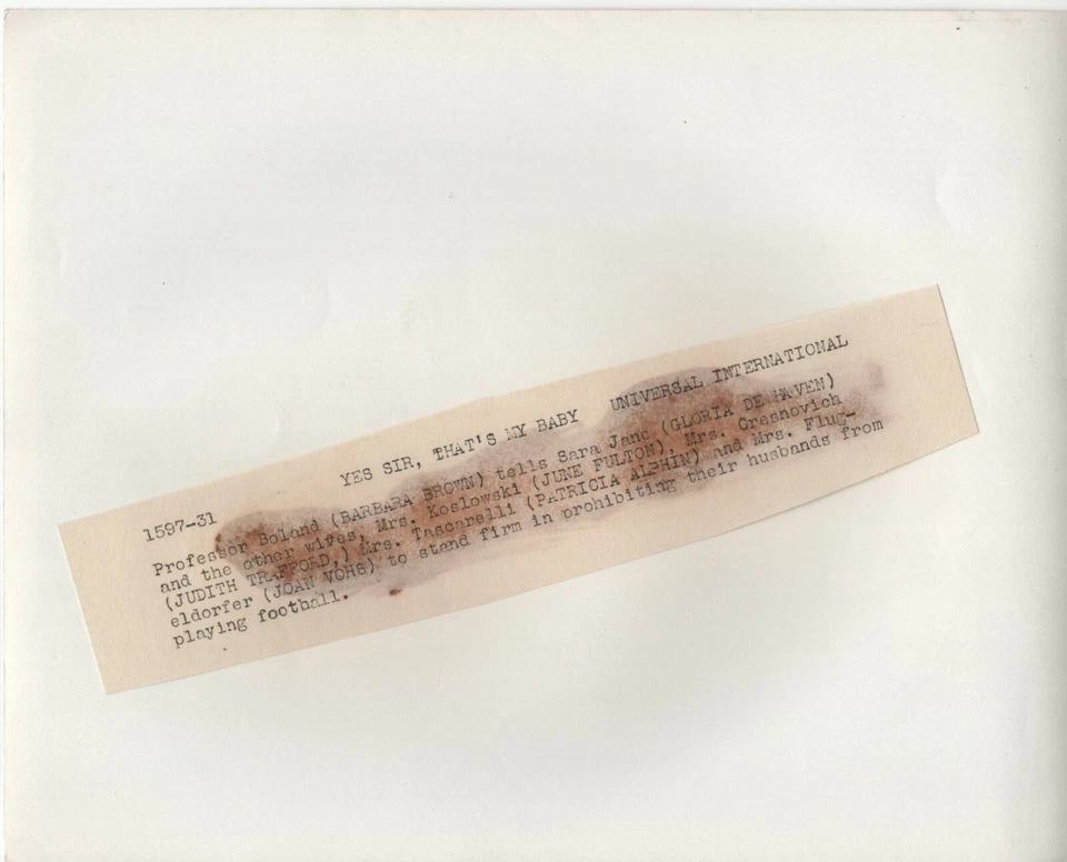 Foto promocional de estudio de cine "Yes Sir That's My Baby" Barbara Brown Gloria De Haven Foto 2 de 2