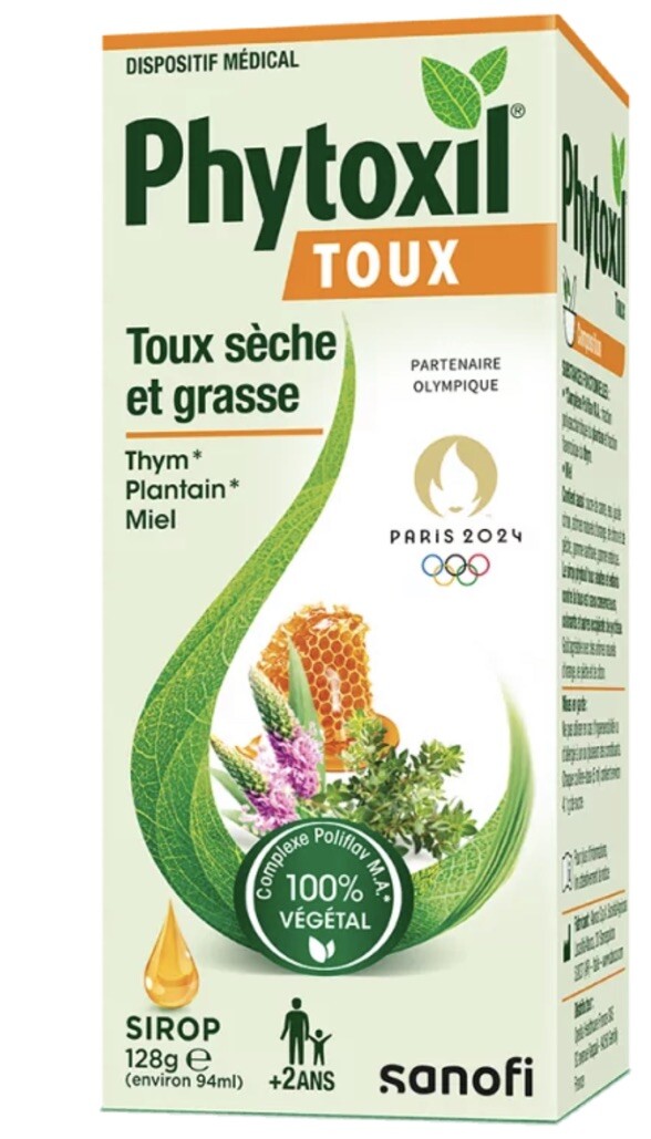 Sirop toux Phytoxil au thym et miel pour apaiser la gorge irritée adulte et enfant