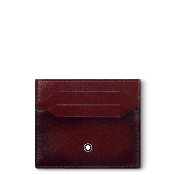Montblanc Masterpiece 6cc 131685 Card Holder Leather Case Bordeaux