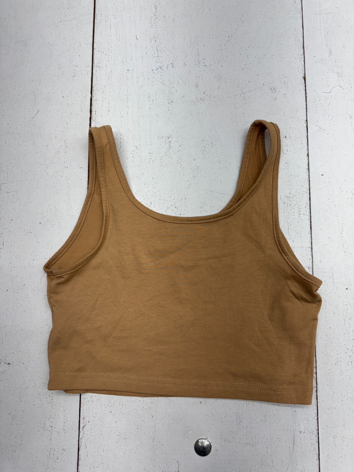 Shein Brown Basic Strapless Tank Top Womens Size Small