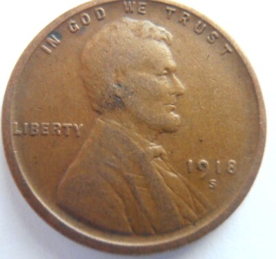 1918 S Lincoln Cent, EF  (18DHP2)