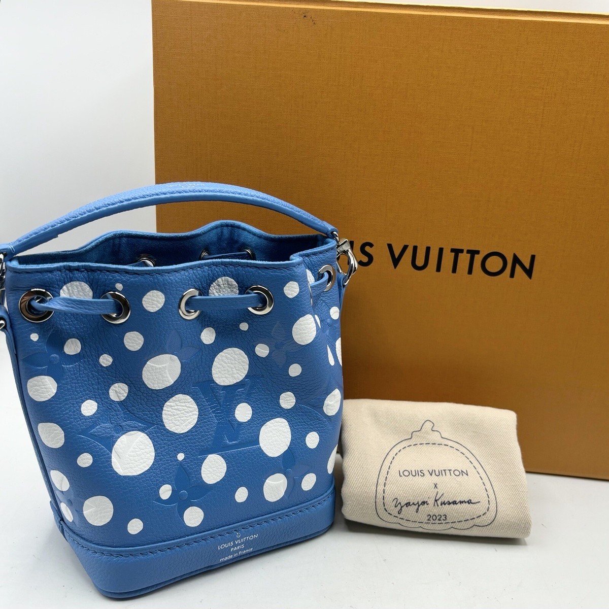 Auth Louis Vuitton x Yayoi Kusama 'Unused' Nano Noe 2023 Auth Louis Vuitton x Yayoi Kusama 'Unused' Nano Noe 2023