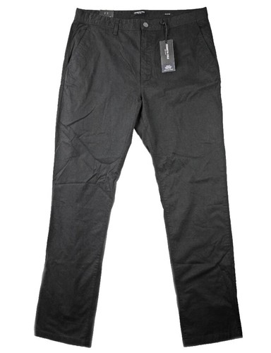 Kenneth Cole Mens Slim fit Dress Pants 40 / 32 Black Solid Stretch | eBay