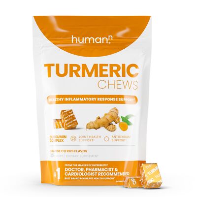 Turmeric Chews Supplement   Clinically Studied High Absorption Curcumin Compl...