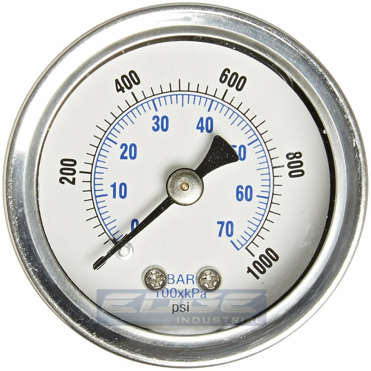 LIQUID FILLED PRESSURE GAUGE 0-1000 PSI, 1.5