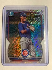 2023 Bowman Chrome Prospects Shimmer Refractor Angel Cepeda #BCP-205