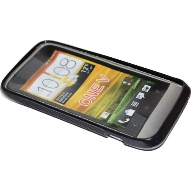 Ssyl Custodia In Silicone S-line Cover Tpu Case Per Htc One V Black Nera Neg To - Immagine 3 di 3