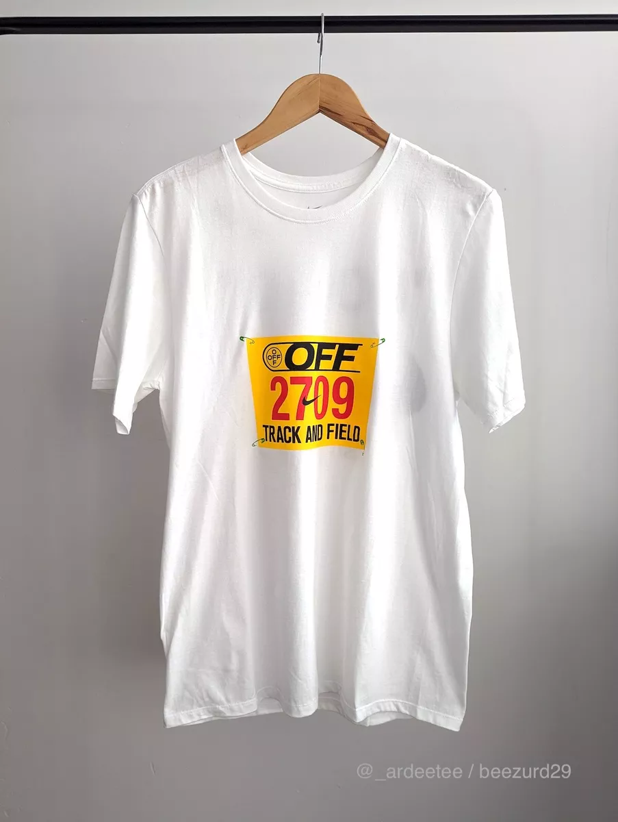 *NEW* OFF-WHITE VIRGIL ABLOH x NIKE UNRELEASED TRACK & FIELD T-SHIRT (SMALL)