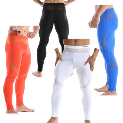 Men Laufhose Sporthose Jogging Schnelltrocknende Skinny Gemütlich Body Leggings - Bild 1 von 4