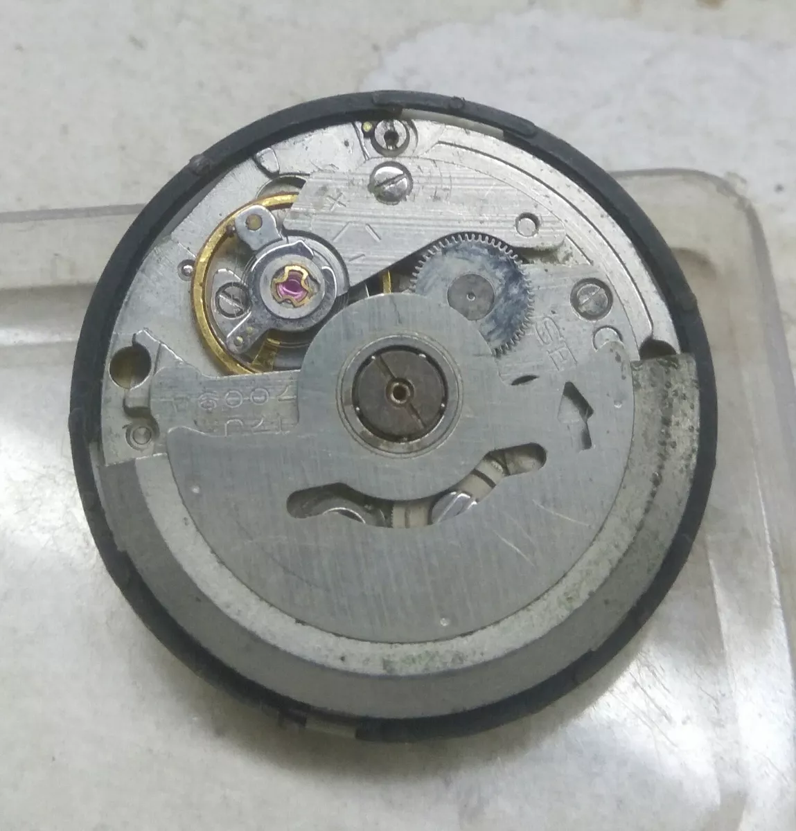 USED SEIKO 7009A AUTOMATIC WATCH MOVEMENT BALANCE IS OK FOR