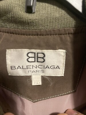 Vintage Balenciaga Bomber varsity jacket sz L | eBay