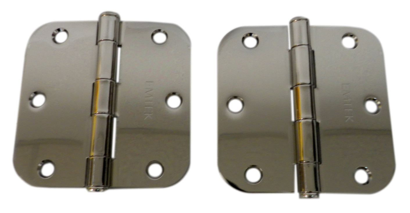 Emtek 91033US14 3.5""x3.5""x2.2mm Plain Bearing Door Hinge- Polished Nickel