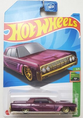 2023 Hot Wheels '64 Lincoln Continental Lowrider HW Slammed Purple NOC 