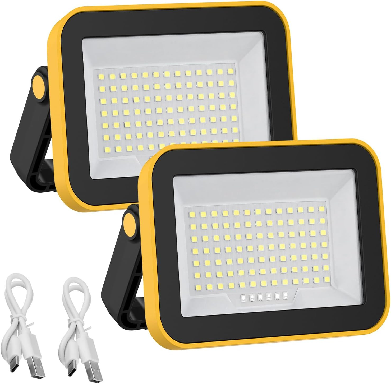Projecteur LED chantier portable étanche USB avec batterie 4000mAh