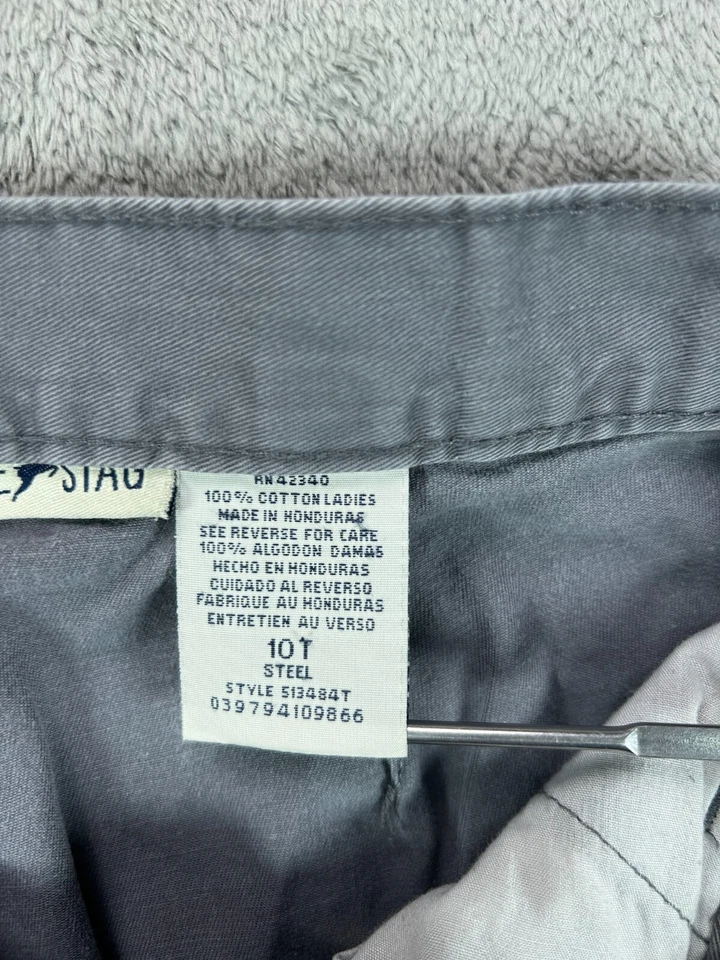 White Stag Womens 10 Tall Pants Steel Gray Trousers Pleated High Waisted 32W 32L - Image 4 of 4