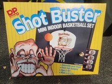 Dunkin  Dinosaur Shot Buster Mini Indoor Basketball Hoop Set Vintage DP Toy