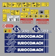 eurocomach ES 300 SR decalcomanie kit completo, tutti i modelli disponibili