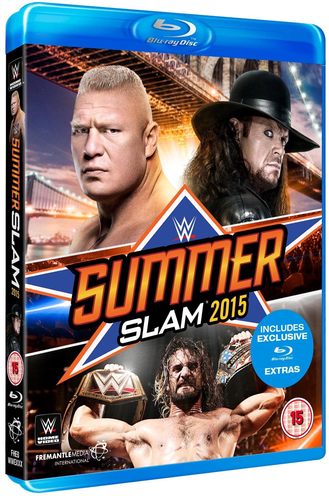WWE: SummerSlam 2015 (Blu-ray) Brock Lesnar Undertaker Seth Rollins John Cena