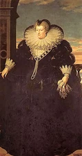 Oil painting Frans Pourbus the Younger - Lady marie des medici, queen of france