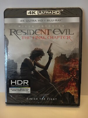 Resident Evil: The Final Chapter (4K Ultra HD + Blu-Ray) HDR! Brand New! Sealed!
