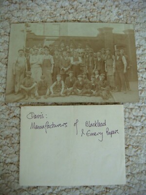 Um 1900 Davis: Hersteller von Blacklead & Emery Papier Original Postkarte