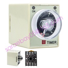Power On Time Delay Relay Timer 12V 24V 110V 220V 380V 0-60S 0-60M 8 Pin  Base