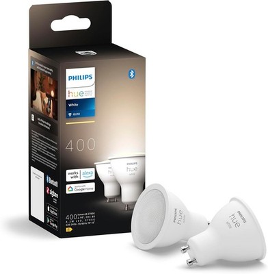 Philips Hue GU10 - Smart Strahler - (2er Pack) Weiß [Energieklasse E]