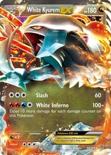 White Kyurem EX - 96/135 - Pokemon Plasma Storm Black & White Ultra Rare Card NM