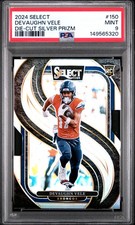2024 PANINI SELECT DIE-CUT SILVER PRIZM #150 DEVAUGHN VELE ROOKIE RC PSA 9