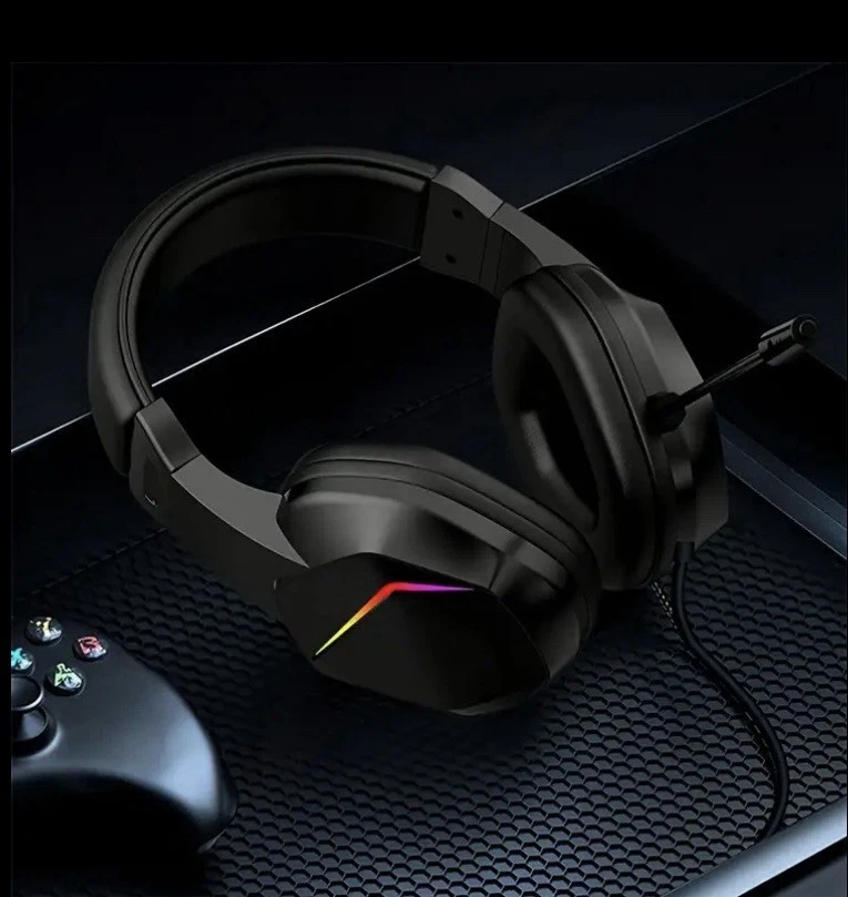 Cuffie Da Gaming, Bassa Latenza,Illuminazione LED,RGB, Cancellazione Del Rumore - Immagine 4 di 4