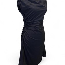 Ruched Black Cocktail Dress – Office Siren Bodycon Dress L