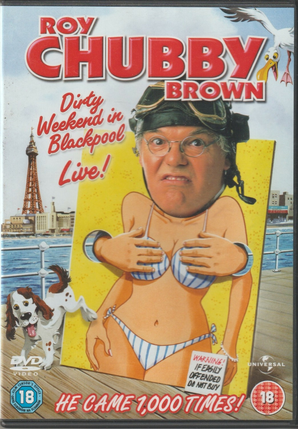 Roy Chubby Brown Dirty Weekend in Blackpool Live DVD FREE SHIPPING