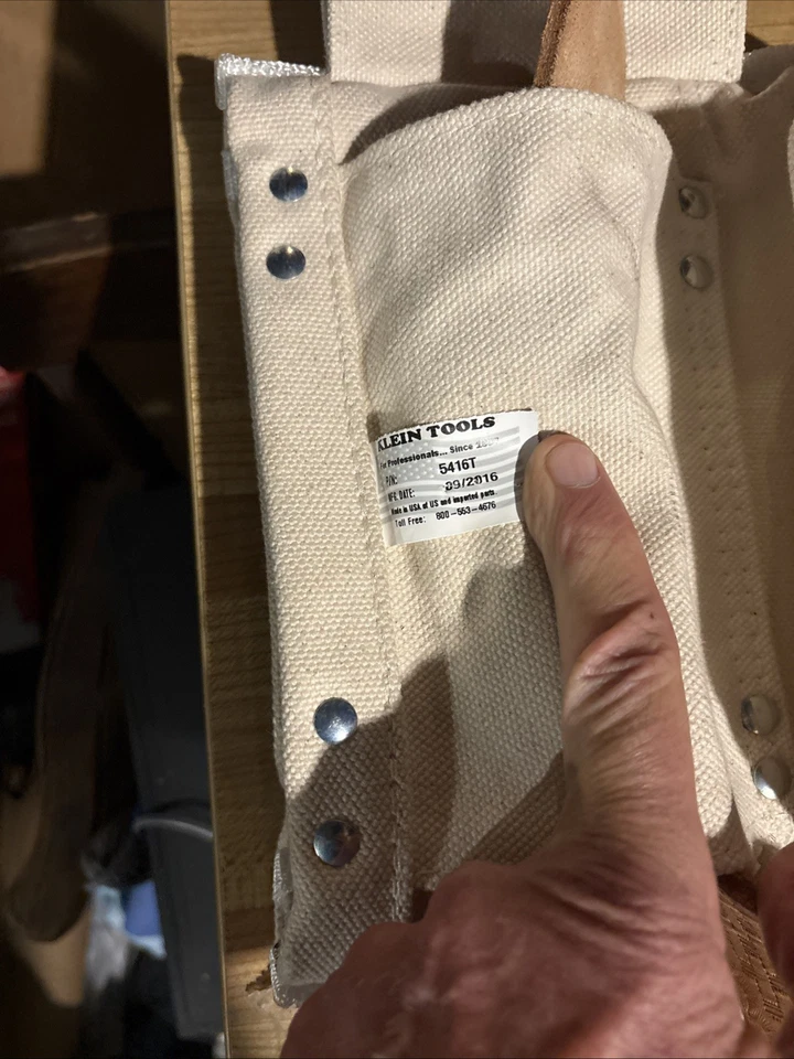 Klein Tools 5415 XL Belt And 5416t Tool Pouch. Excellent Condition! Barely Used - Image 3 of 4