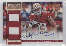 2013 Panini Rookies & Stars /25 Vance McDonald #239 Auto 0pm