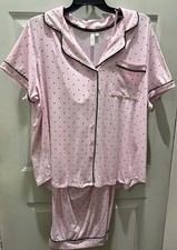 New JOYSPUN Ladies Notch Collar Pajama Set top  bottom . Size 3X 22W-24W .Comfy
