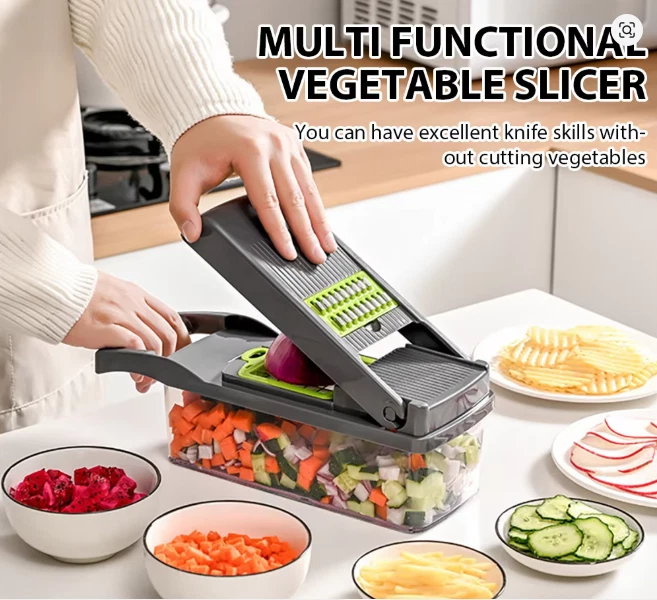 16 In 1 Multifunctional Vegetable Chopper Handle Food Grater Egg Liquid