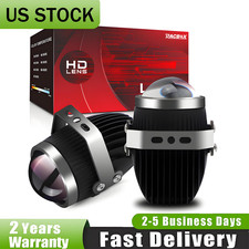 2 2.0 Bi Led Fog Projector Lens 80w 6500k White Hi-lo Beam Fog Lamp Retrofit