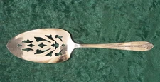 Vintage National Silver "Princess Royal" Silver Plate Pie  Server - 8 1/2" - VG